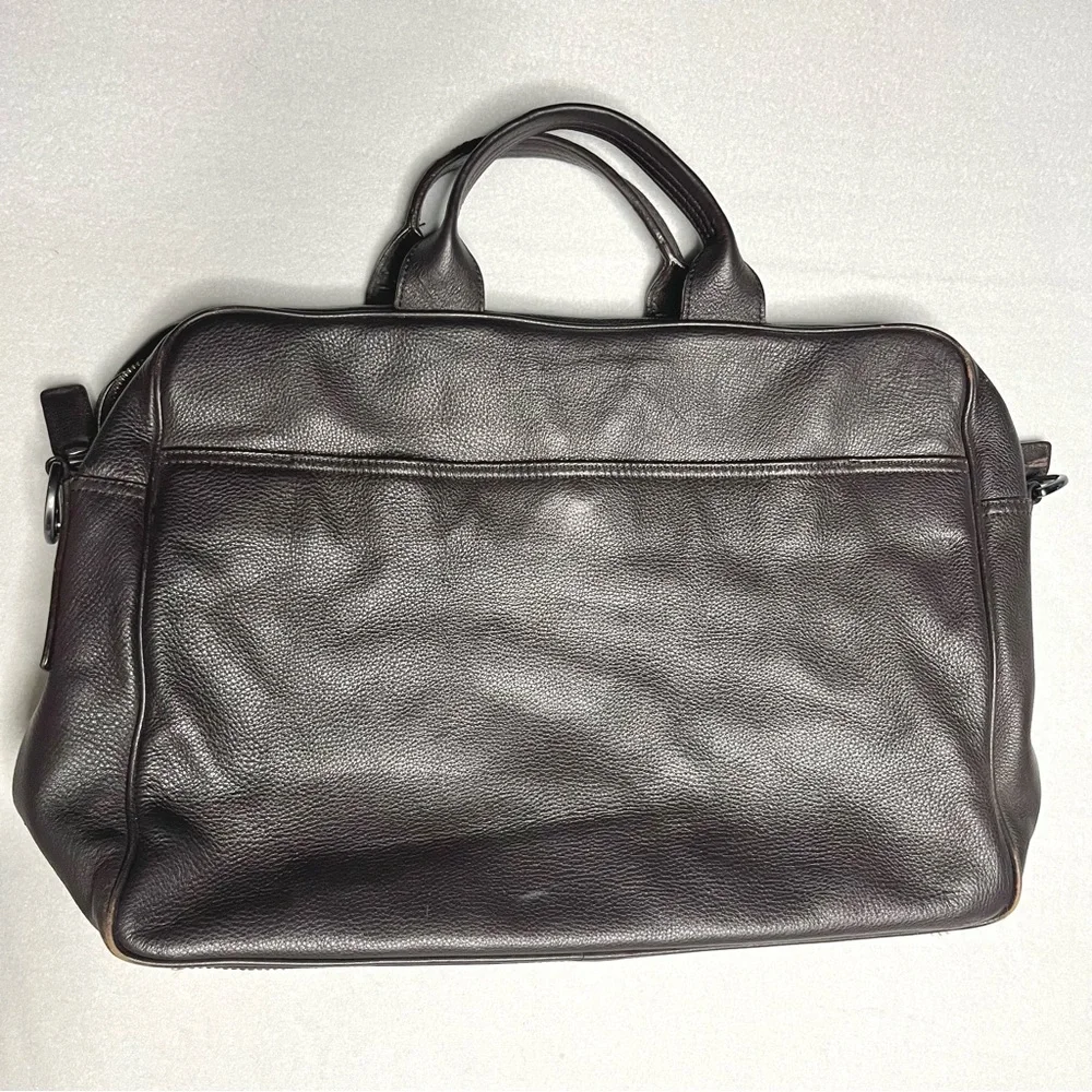 BANANA REPUBLIC men’s leather soft briefcase messenger bag